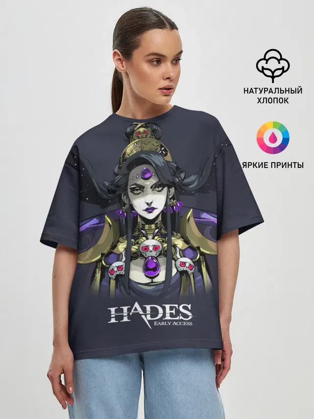Женская футболка оверсайз с принтом «Hades — Hades Nyx»