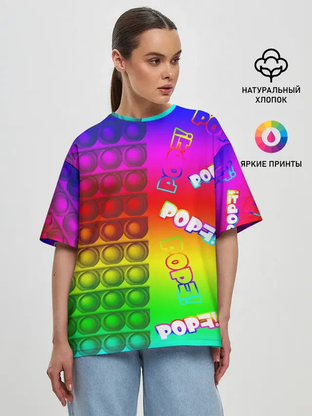 Женская футболка оверсайз