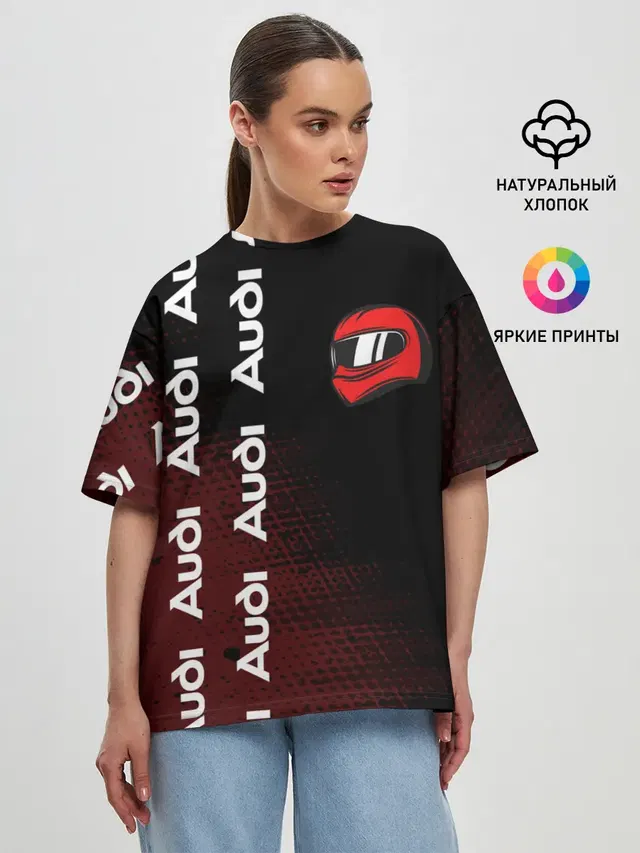 Женская футболка оверсайз