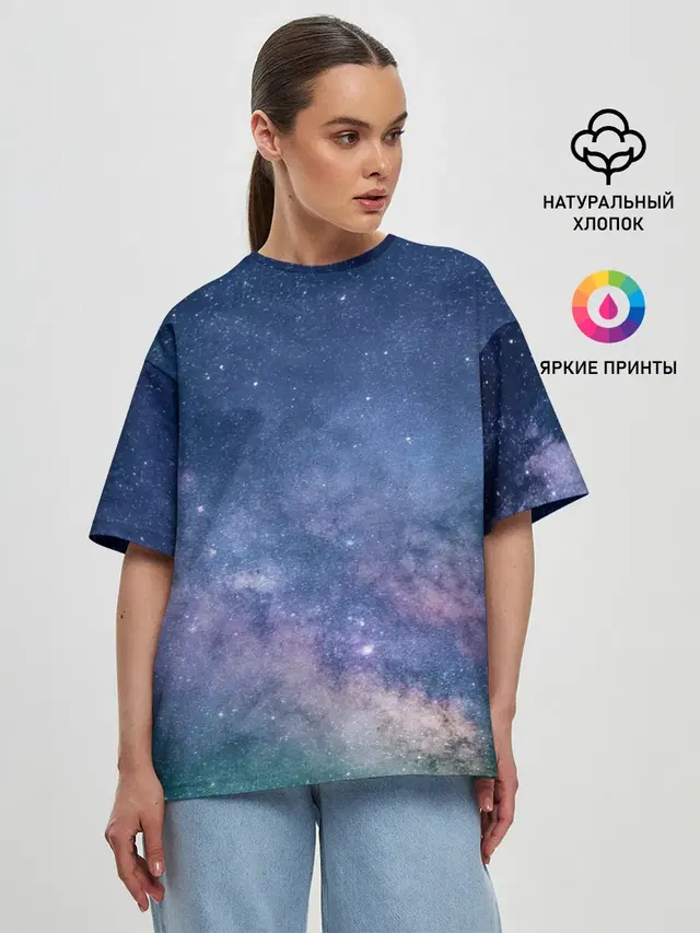 Женская футболка оверсайз