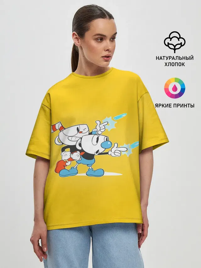 Женская футболка оверсайз