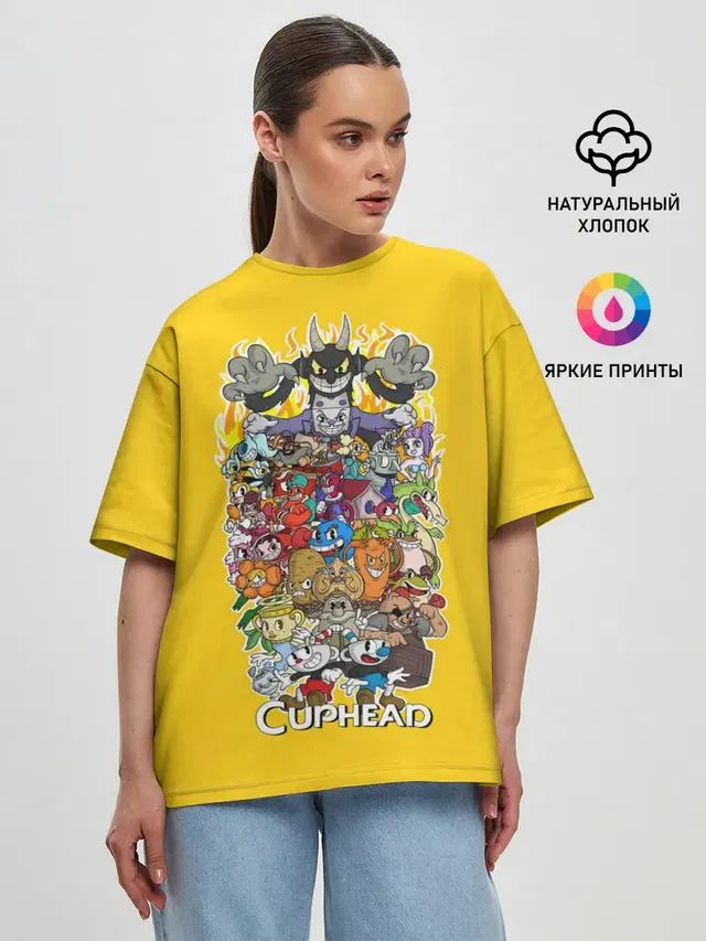 Женская футболка оверсайз