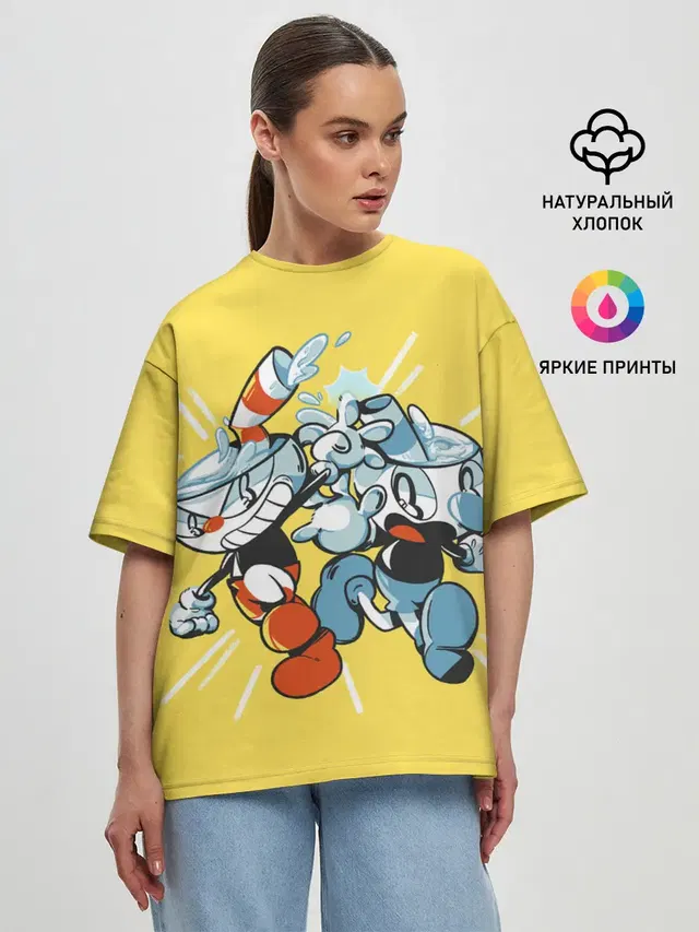 Женская футболка оверсайз