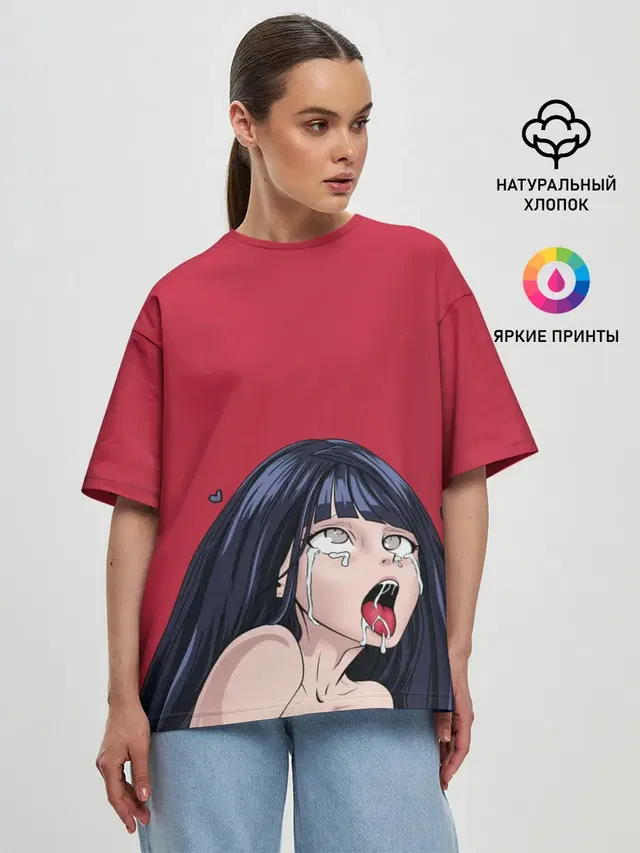 Женская футболка оверсайз