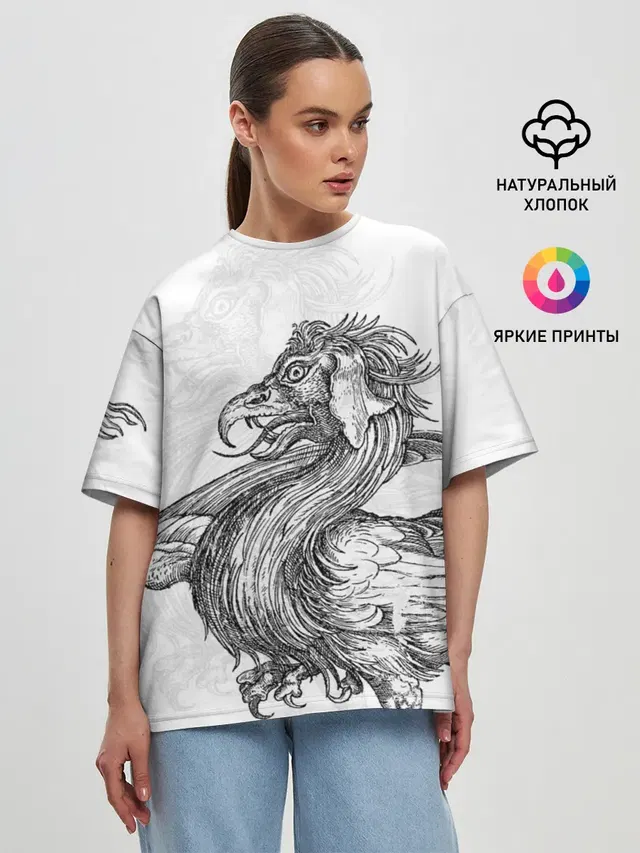 Женская футболка оверсайз