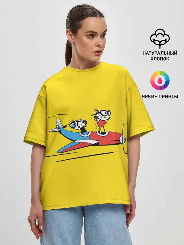 Женская футболка оверсайз
