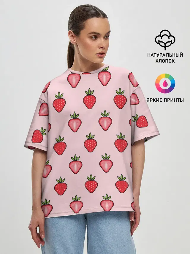 Женская футболка оверсайз