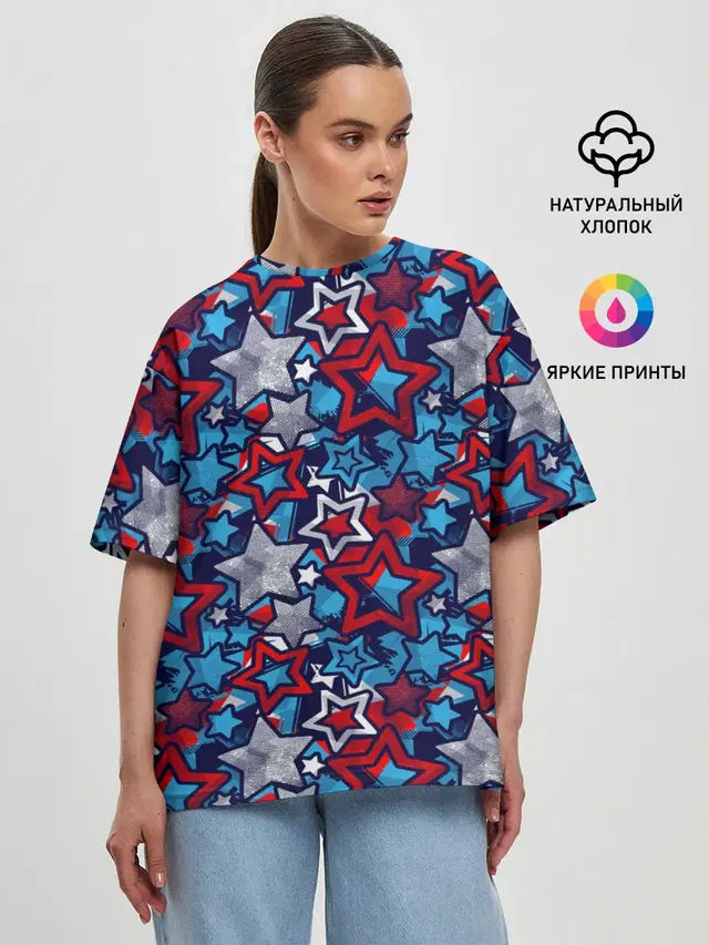 Женская футболка оверсайз