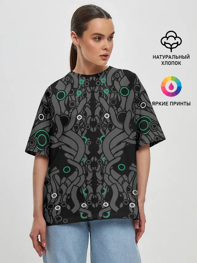 Женская футболка оверсайз