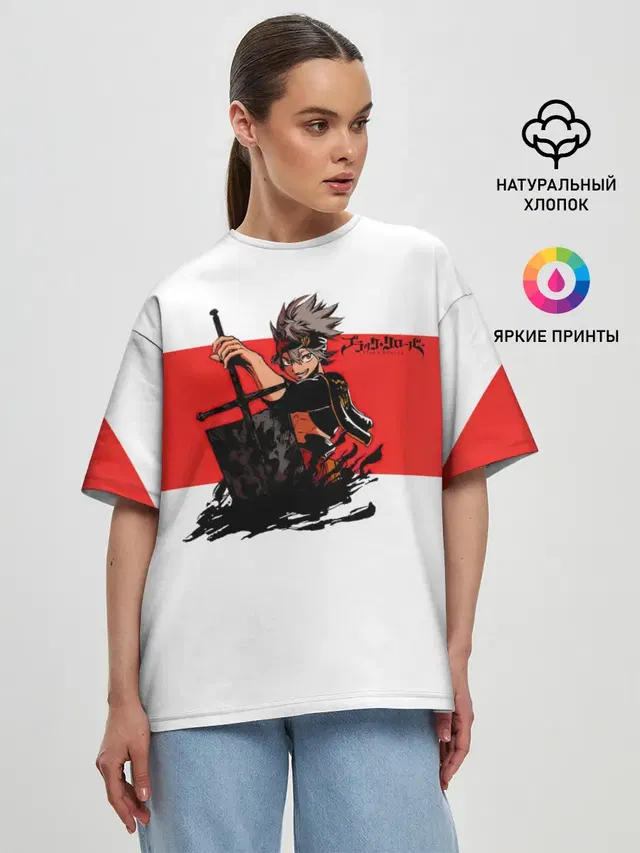 Женская футболка оверсайз