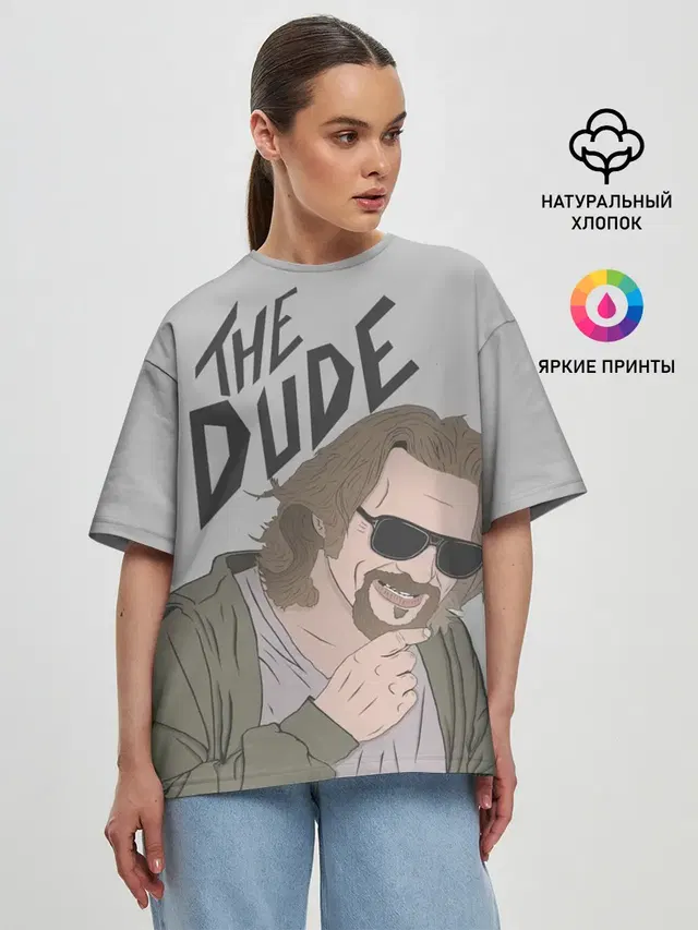 Женская футболка оверсайз