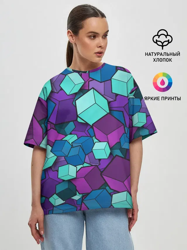 Женская футболка оверсайз