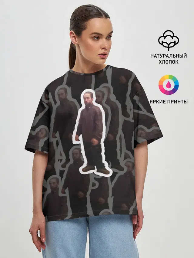 Женская футболка оверсайз