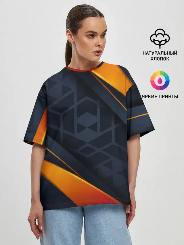 Женская футболка оверсайз