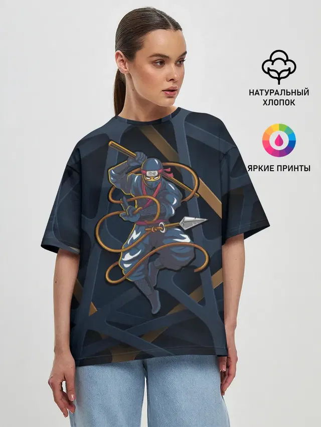 Женская футболка оверсайз