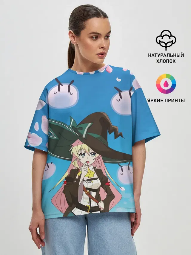 Женская футболка оверсайз