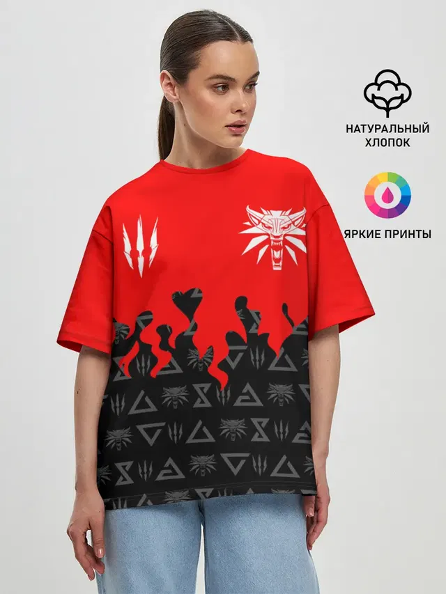Женская футболка оверсайз
