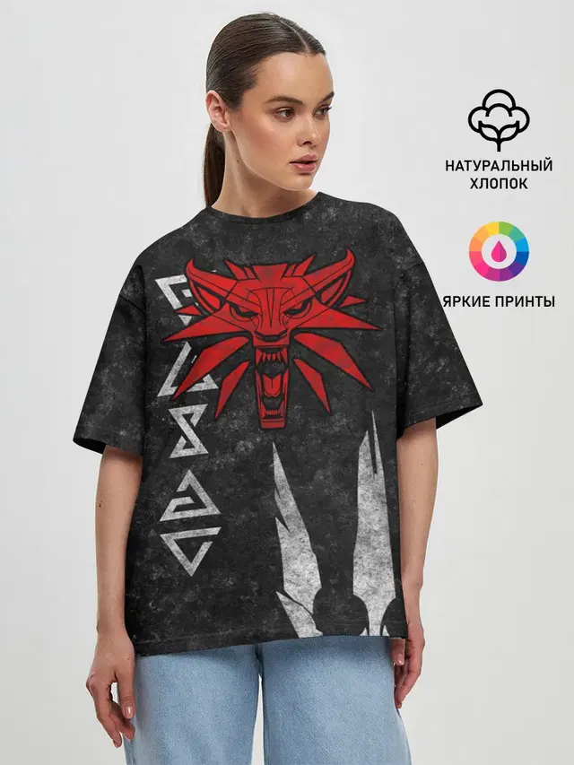 Женская футболка оверсайз