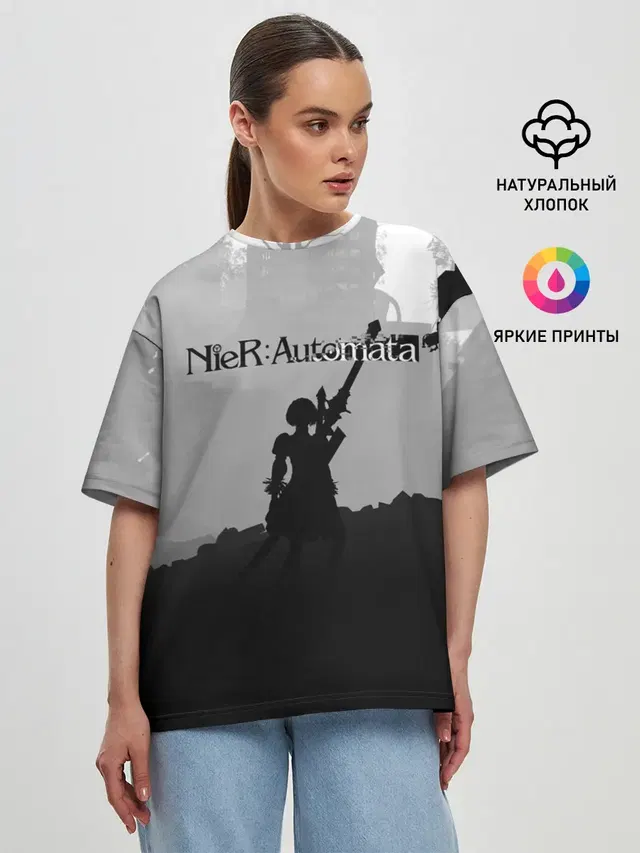 Женская футболка оверсайз