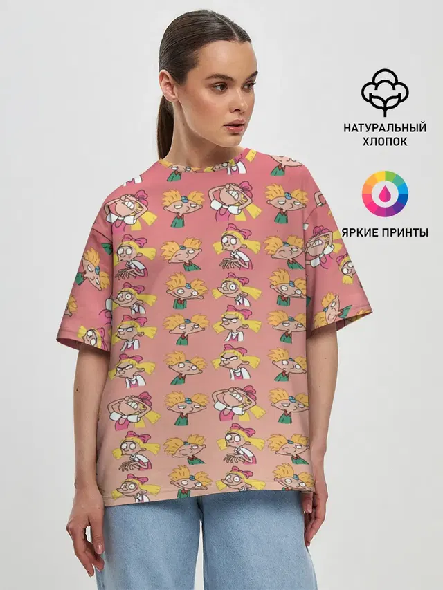 Женская футболка оверсайз