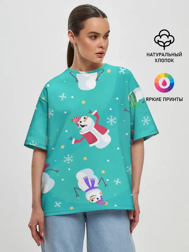 Женская футболка оверсайз