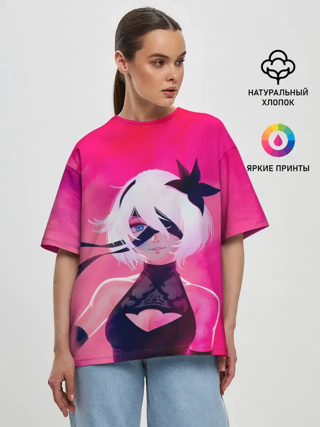 Женская футболка оверсайз