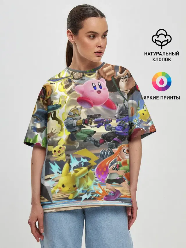 Женская футболка оверсайз