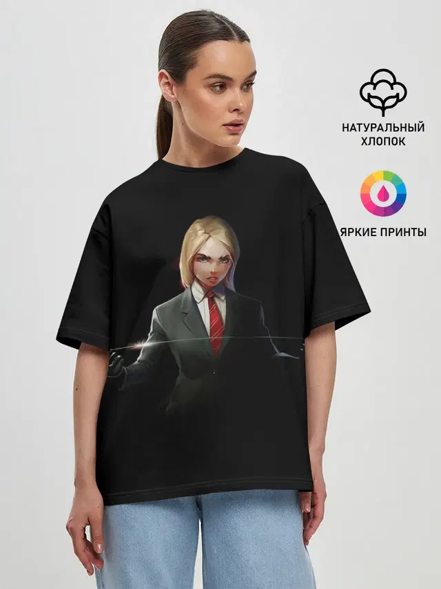 Женская футболка оверсайз
