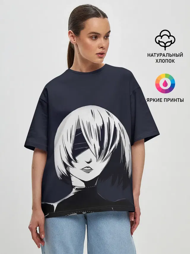 Женская футболка оверсайз