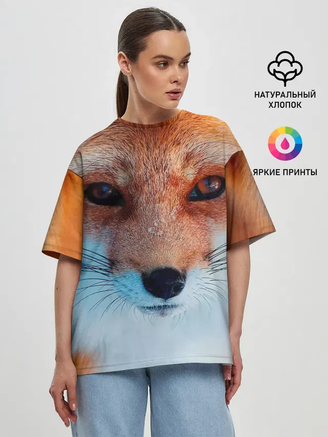 Женская футболка оверсайз