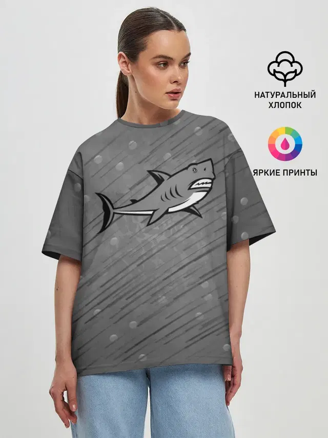 Женская футболка оверсайз