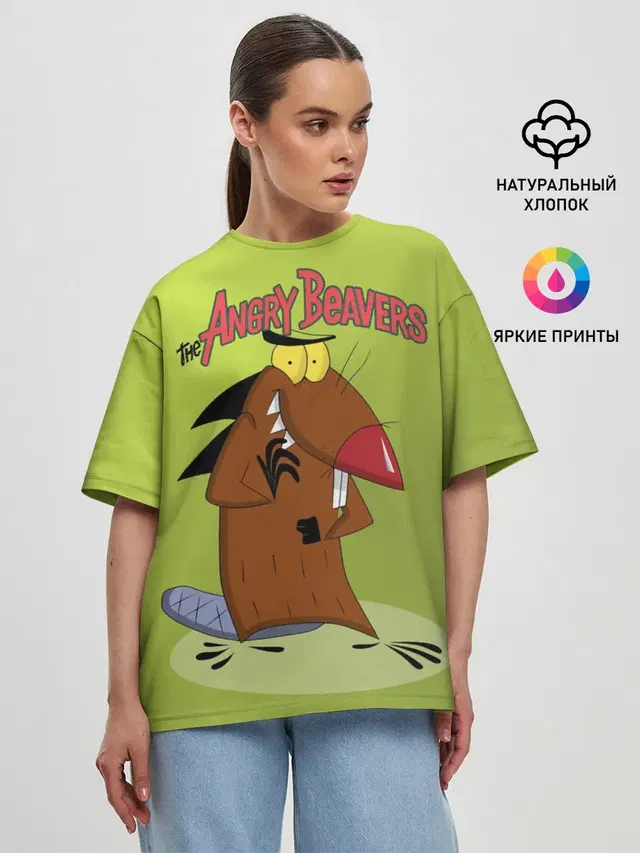 Женская футболка оверсайз