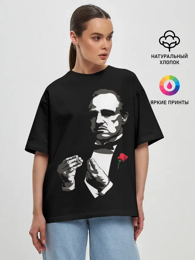 Женская футболка оверсайз
