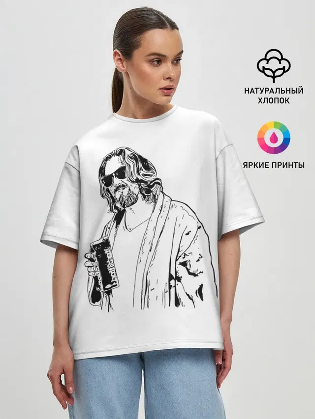 Женская футболка оверсайз