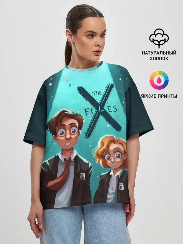 Женская футболка оверсайз