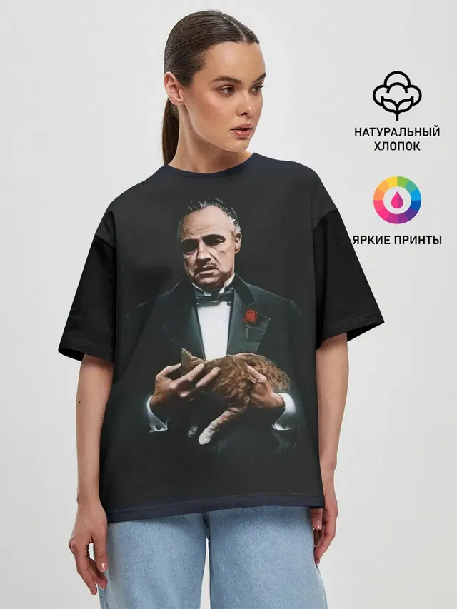 Женская футболка оверсайз