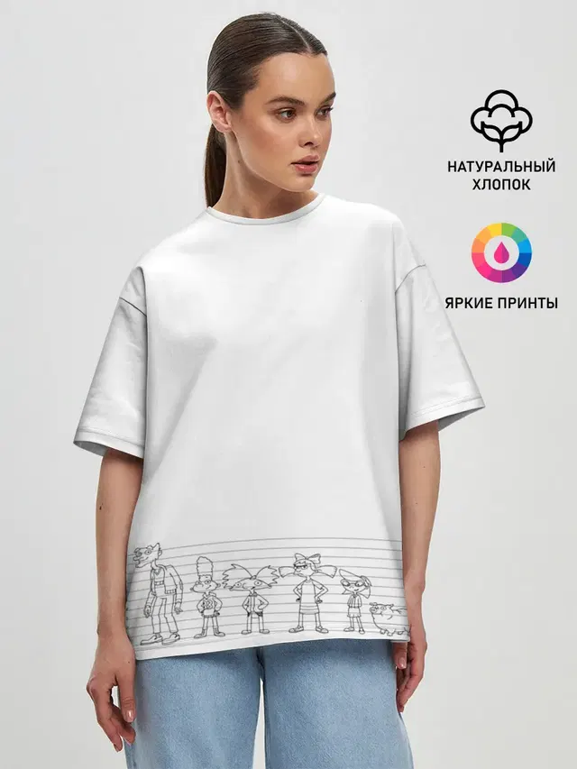 Женская футболка оверсайз