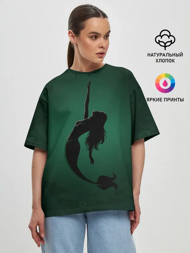 Женская футболка оверсайз