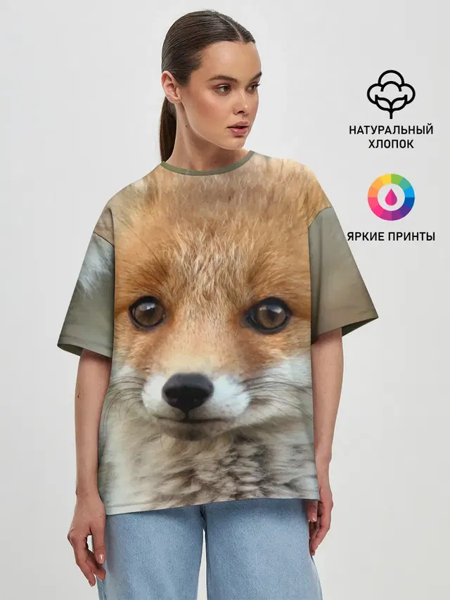 Женская футболка оверсайз