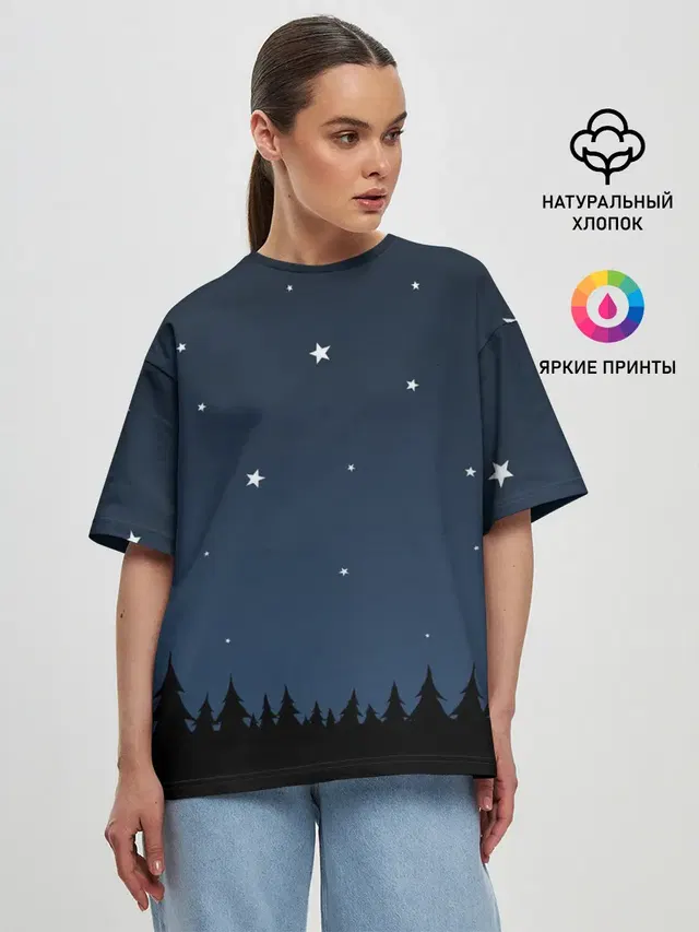 Женская футболка оверсайз