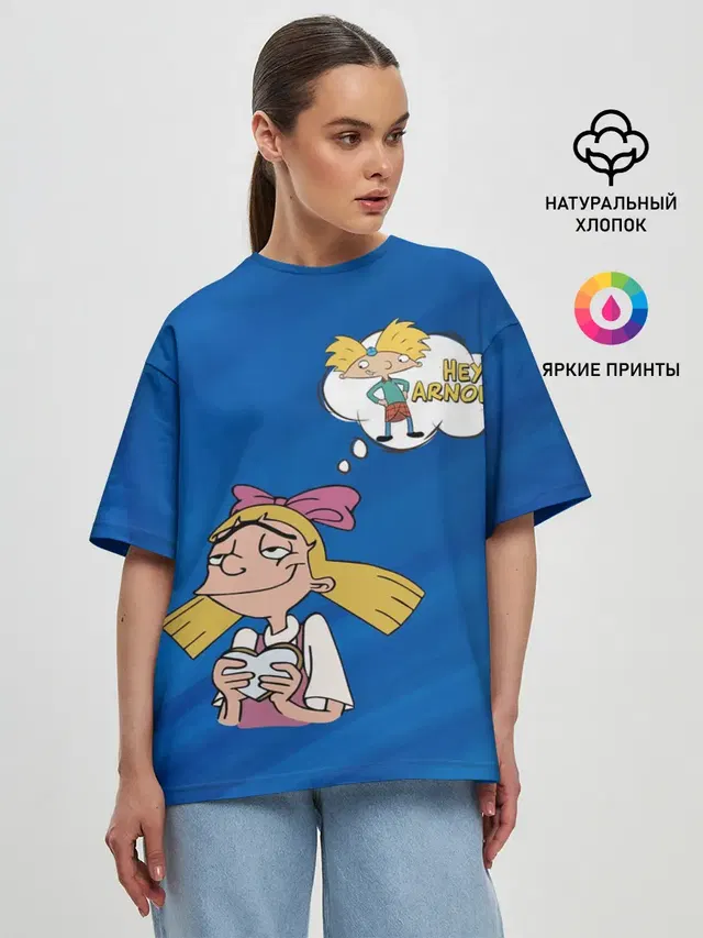 Женская футболка оверсайз