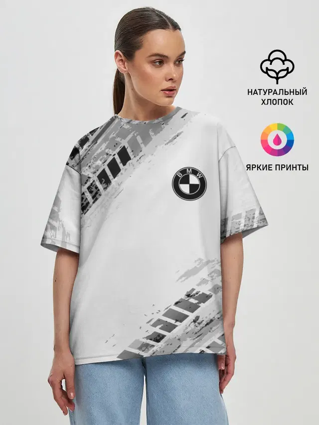 Женская футболка оверсайз