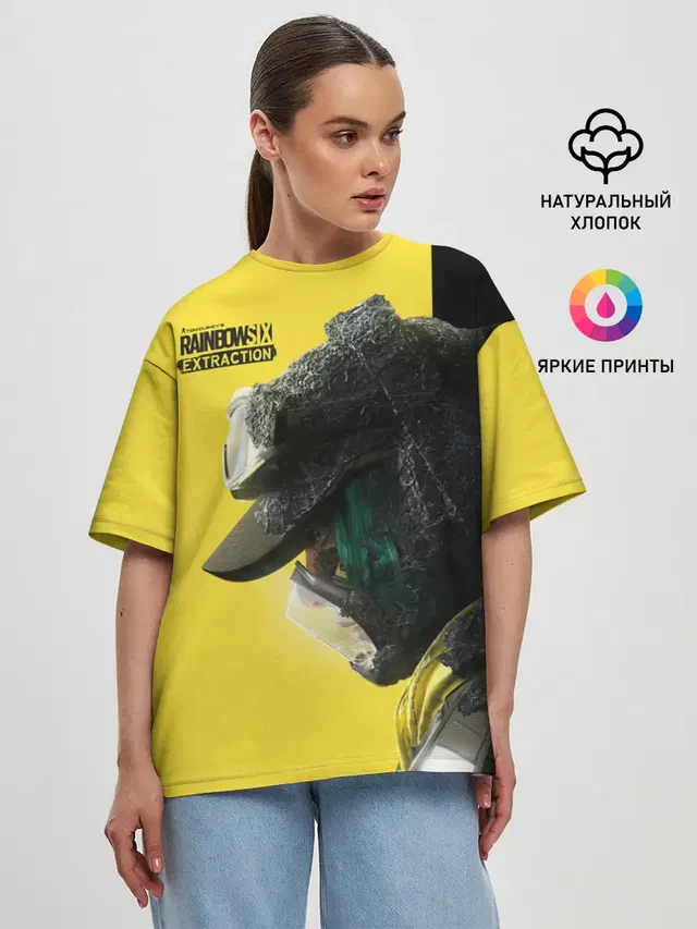 Женская футболка оверсайз