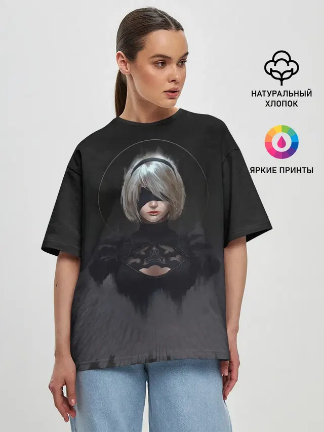 Женская футболка оверсайз