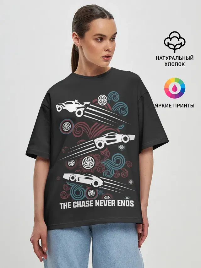 Женская футболка оверсайз