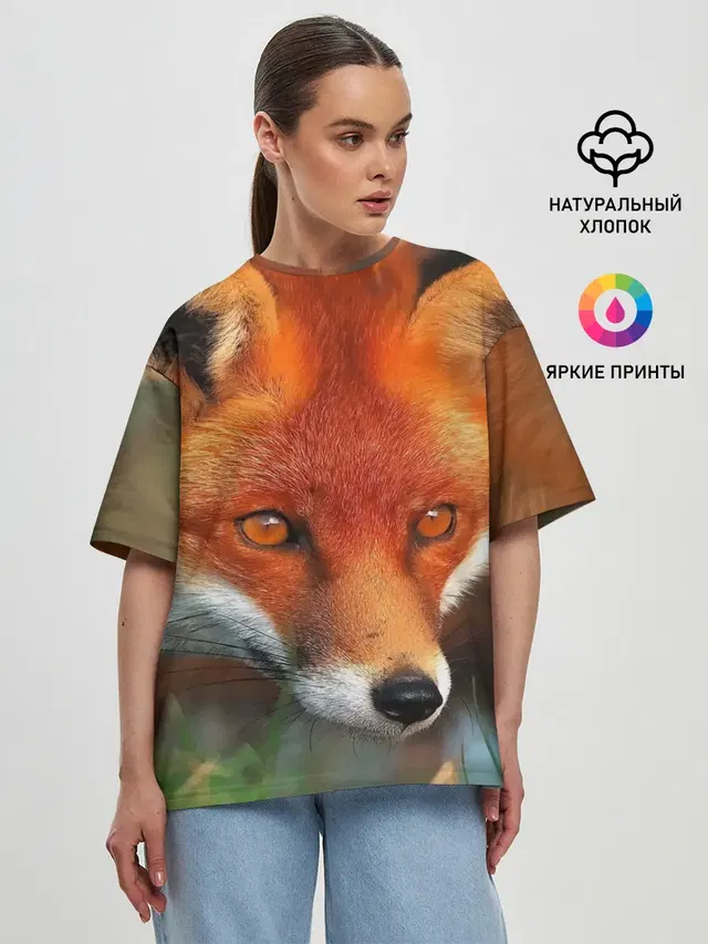 Женская футболка оверсайз