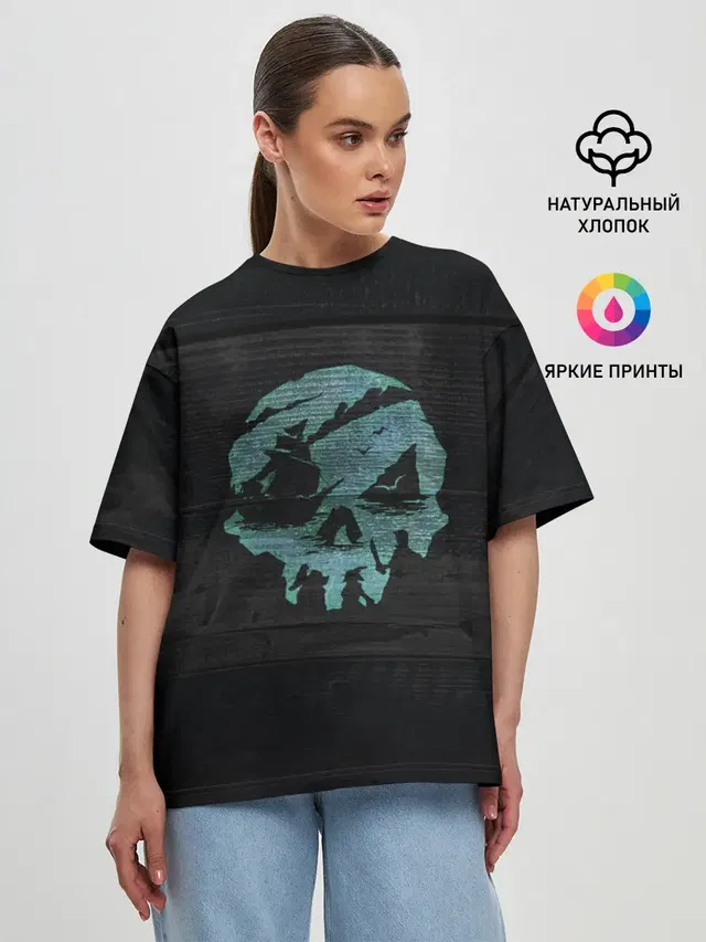 Женская футболка оверсайз