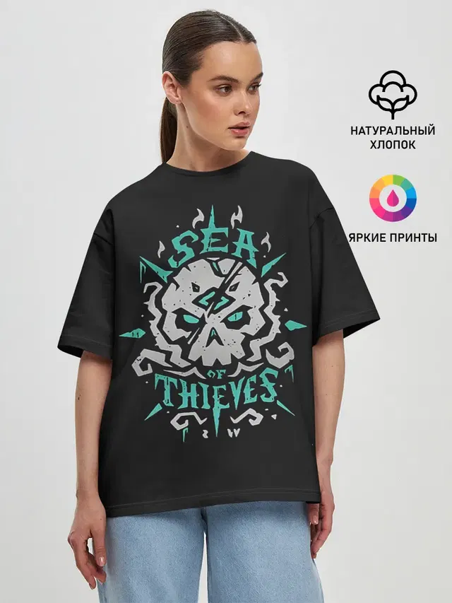 Женская футболка оверсайз