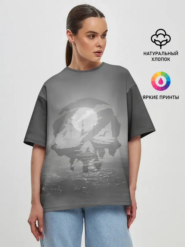 Женская футболка оверсайз