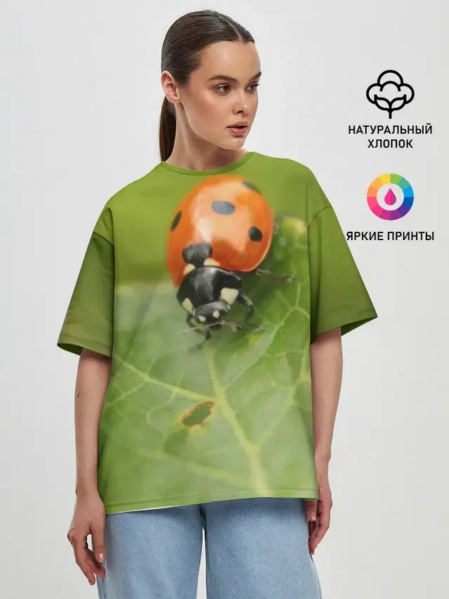 Женская футболка оверсайз